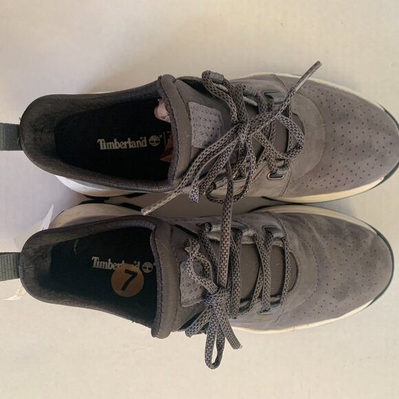 Timberland Men Sz 7 Brooklyn Oxford Gray Suede Walking Shoes Womens Sz 8.5 - 9 - Picture 9 of 15